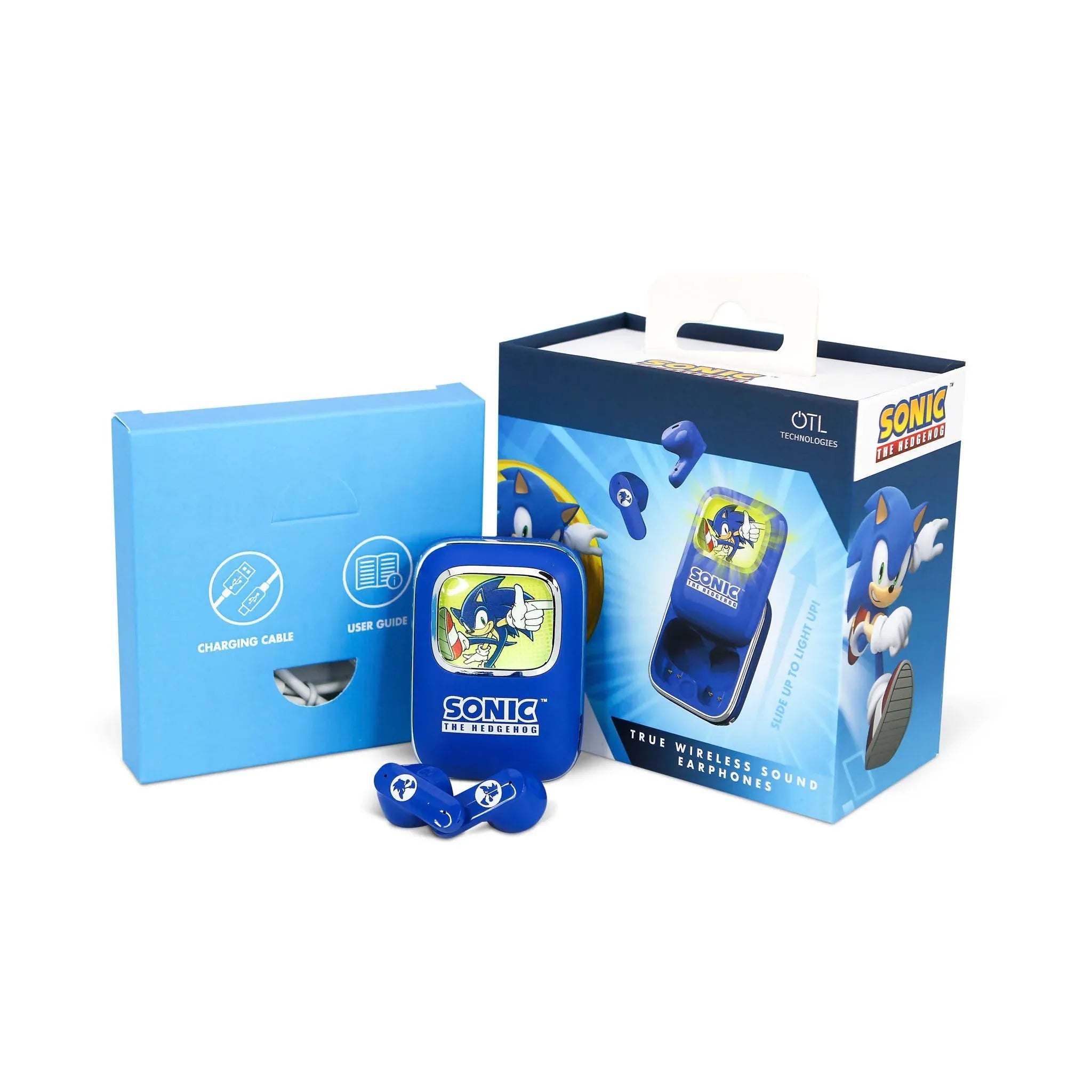 Sonic the Hedgehog Slide TWS Wireless Earphones - Earpods Blue - Ginga Toys