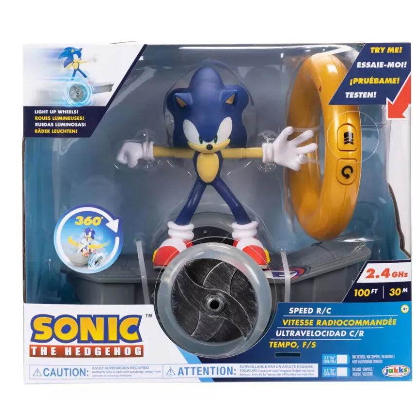 Sonic the Hedgehog Speed R/C radio controlled skateboard Toy - Ginga Toys