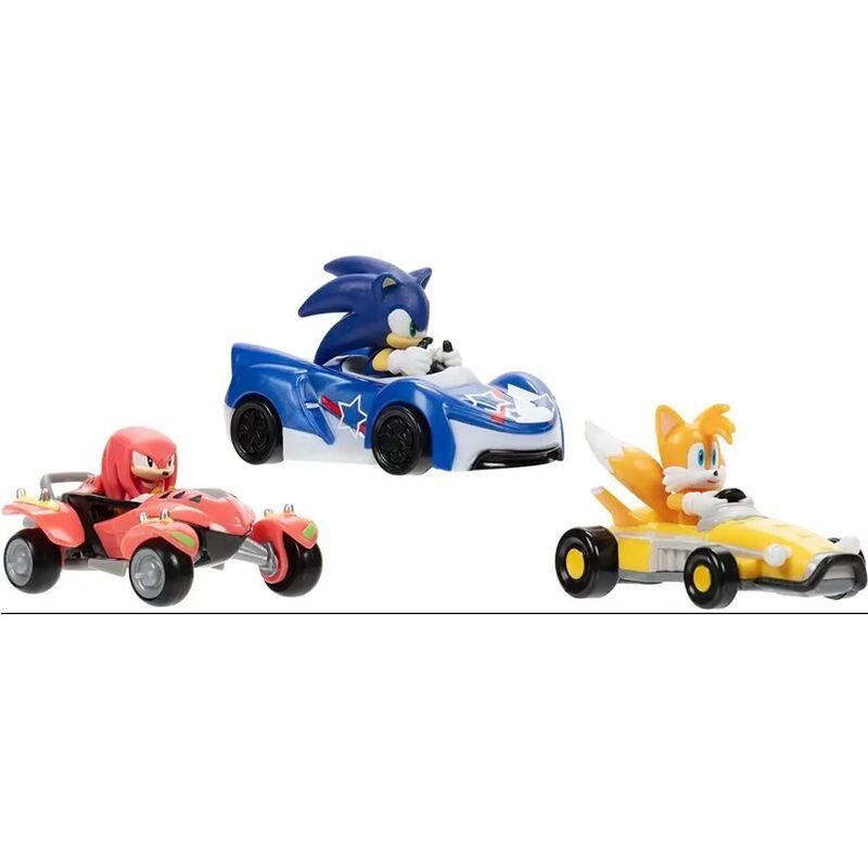 Sonic The Hedgehog Wave 3 Set of 3 Die-Cast 1/64 Scale Vehicles - Jakks Pacific - Ginga Toys