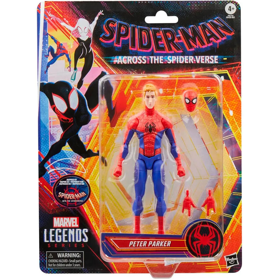 Spider-Man: Across the Spider-Verse Marvel Legends Peter Parker Action Figure - Ginga Toys