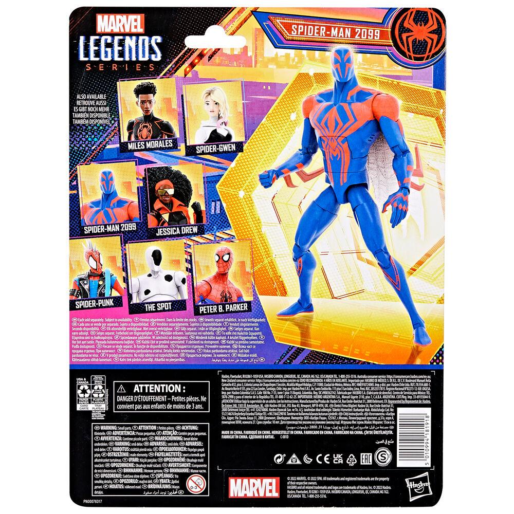 Spider-Man: Across the Spider-Verse Marvel Legends Spider-Man 2099 Action Figure - Hasbro - Ginga Toys