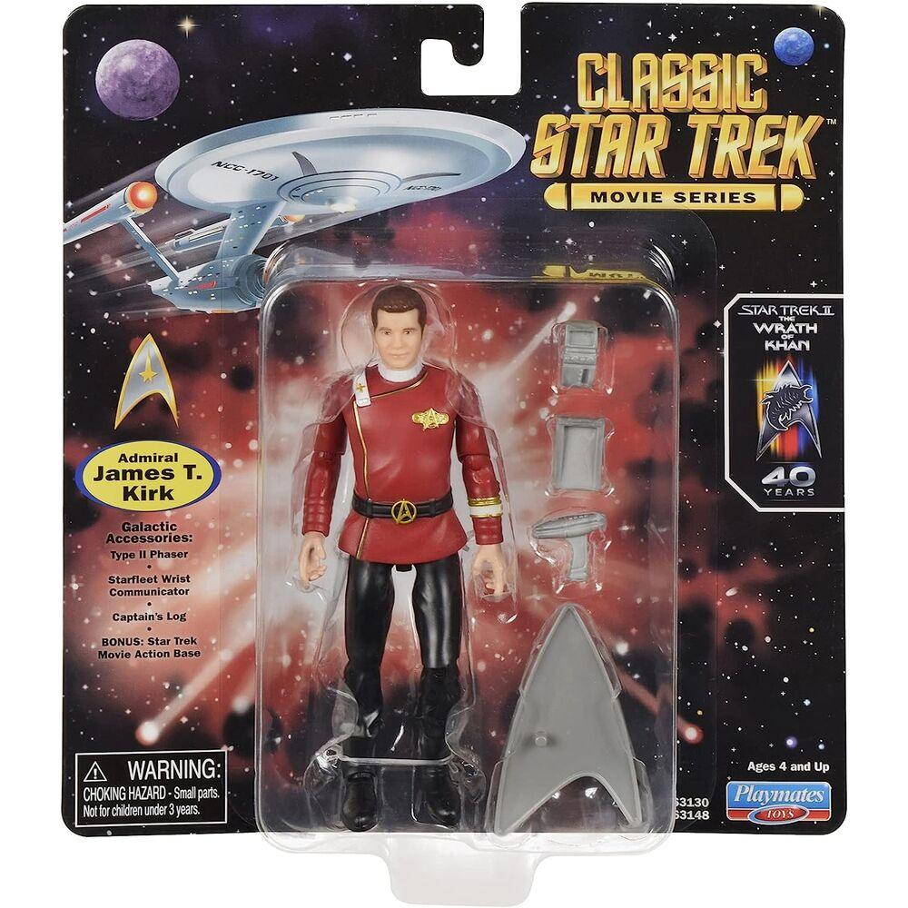 Star Trek II: The Wrath of Khan Admiral Kirk 5-Inch Action Figure - Playmates - Ginga Toys