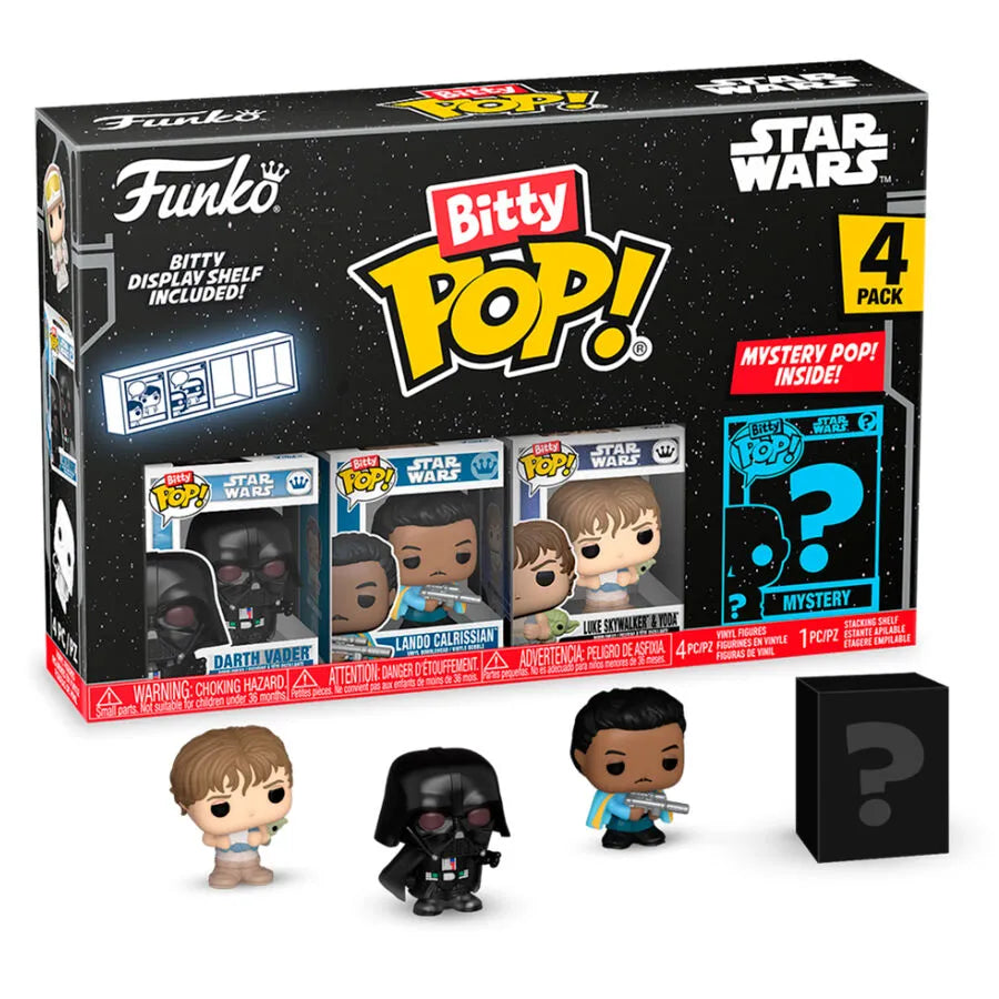 Star Wars Bitty Pop! Darth Vader Four-Pack (Empire Strikes Back) - Ginga Toys