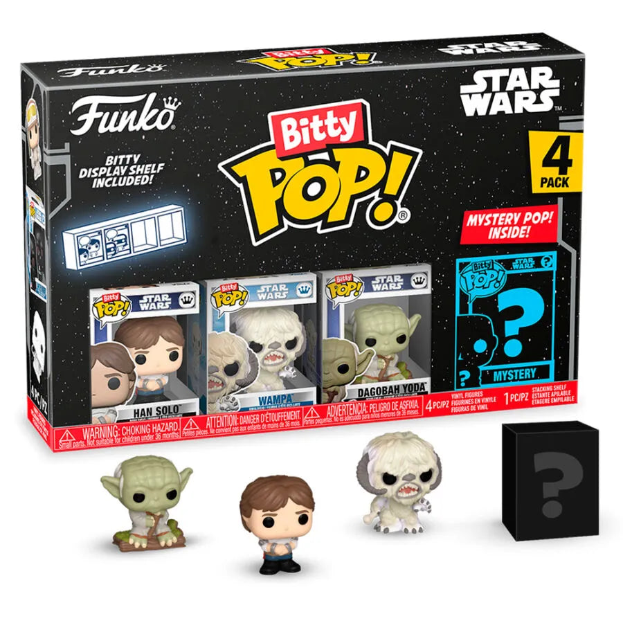 Star Wars Bitty Pop! Han Solo Four-Pack (Empire Strikes Back) - Ginga Toys