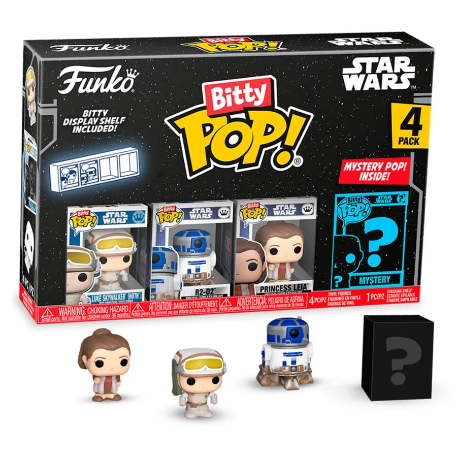 Star Wars Bitty Pop! Luke Skywalker Four-Pack (Empire Strikes Back) - Ginga Toys