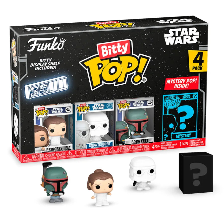 Star Wars Bitty Pop! Princess Leia Four-Pack (Empire Strikes Back) - Ginga Toys