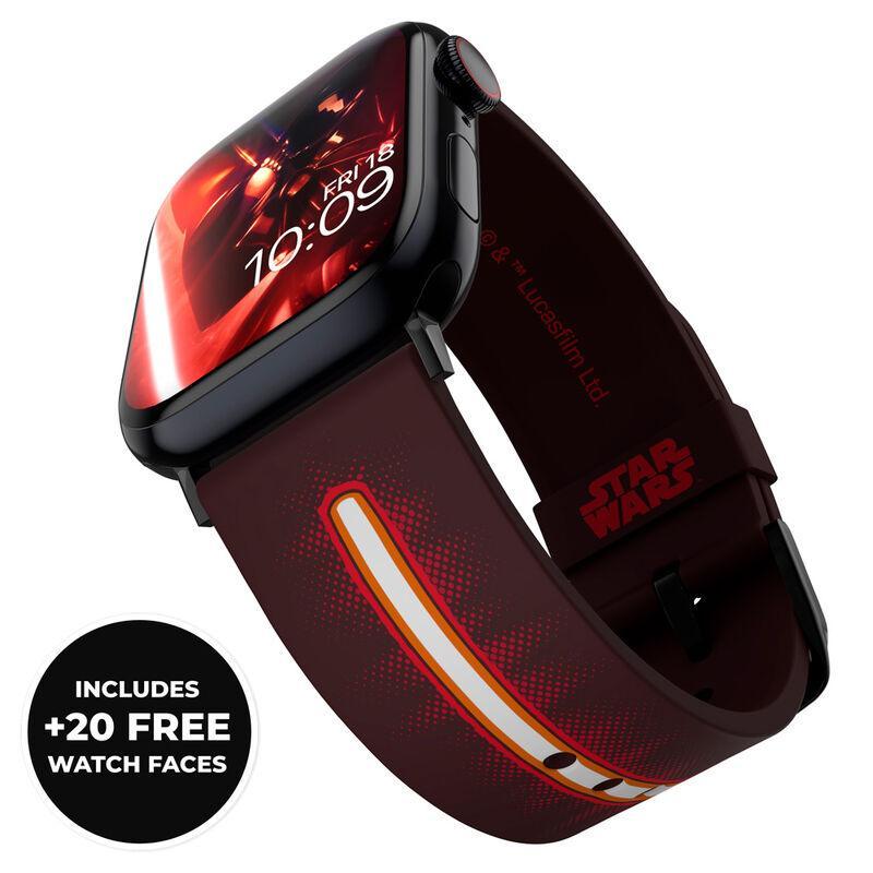 Star Wars - Darth Vader Lightsaber Smartwatch Band strap + face designs - Ginga Toys