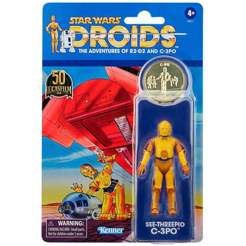 Star Wars Droids See-Threepio (C-3PO) Action Figure (The Vintage Collection) - Hasbro - Ginga Toys