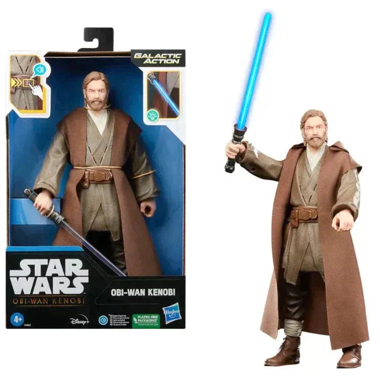 Star Wars: Galactic Action - Obi-Wan Kenobi - Interactive Electronic Figure - Hasbro - Ginga Toys