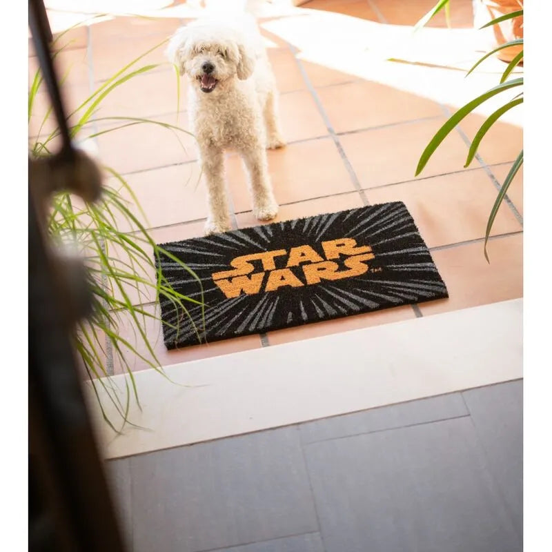 Star Wars Logo Black Doormat - Ginga Toys