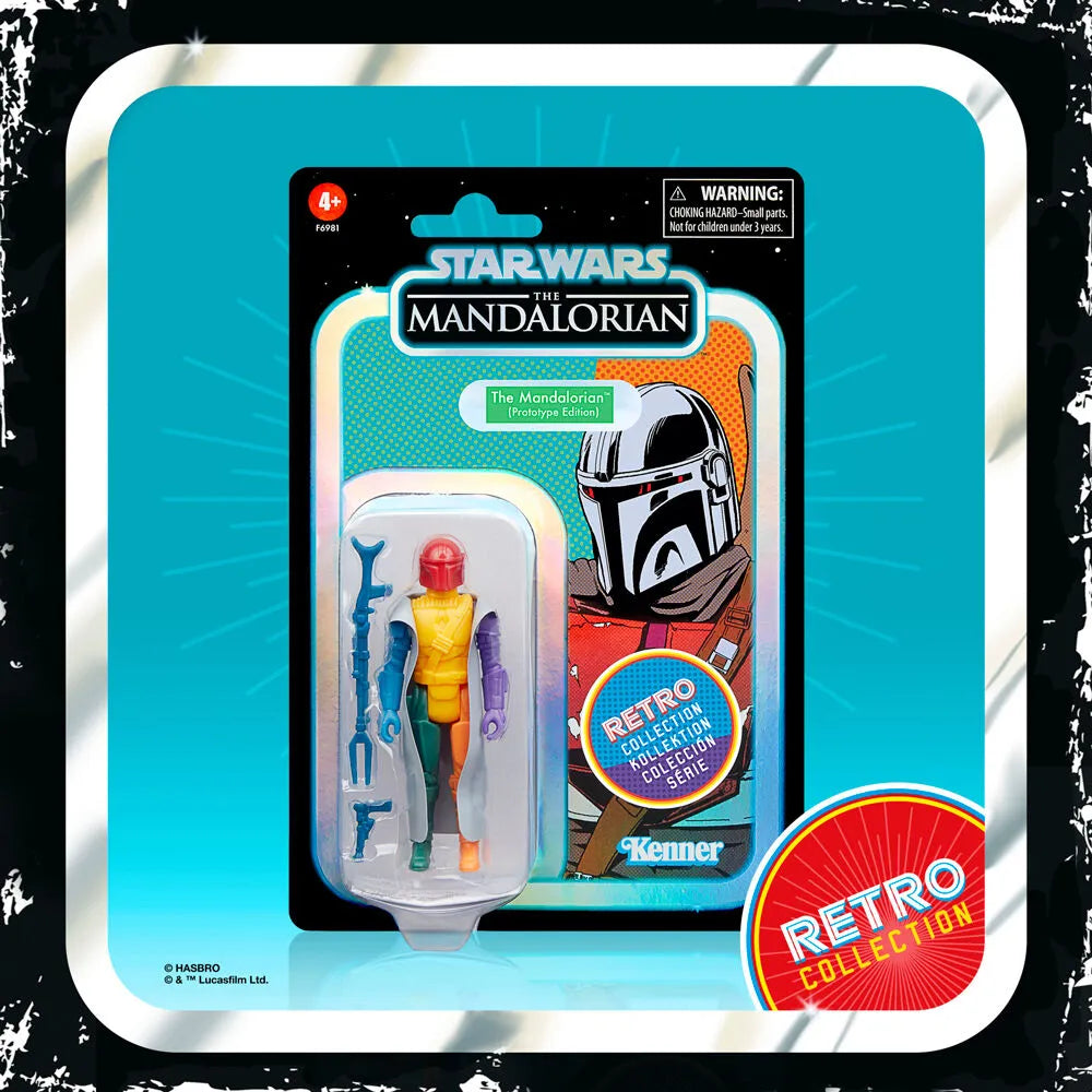 Star Wars: Retro Collection Serie - The Mandalorian (Prototype Edition) Figure - Ginga Toys