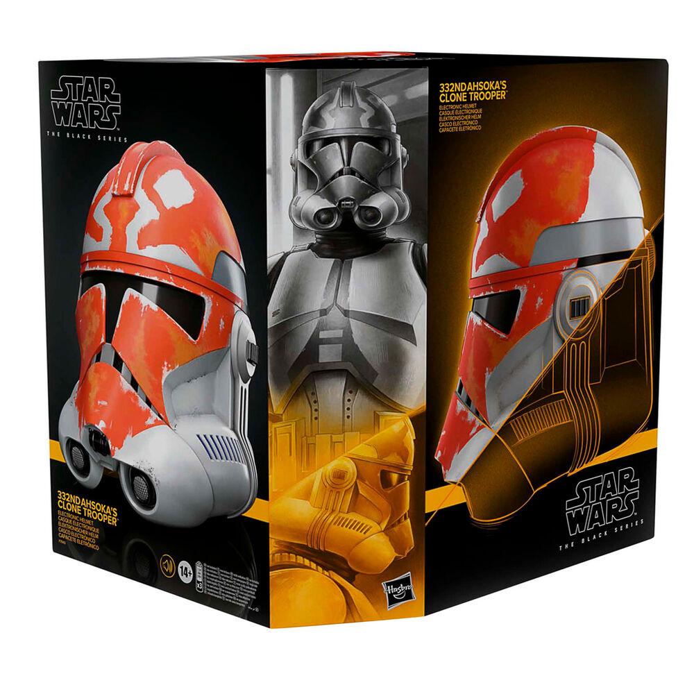 Star Wars The Black Series 332nd Ahsoka's Clone Trooper 1:1 Wearable Electronic Helmet - Hasbro - Ginga Toys