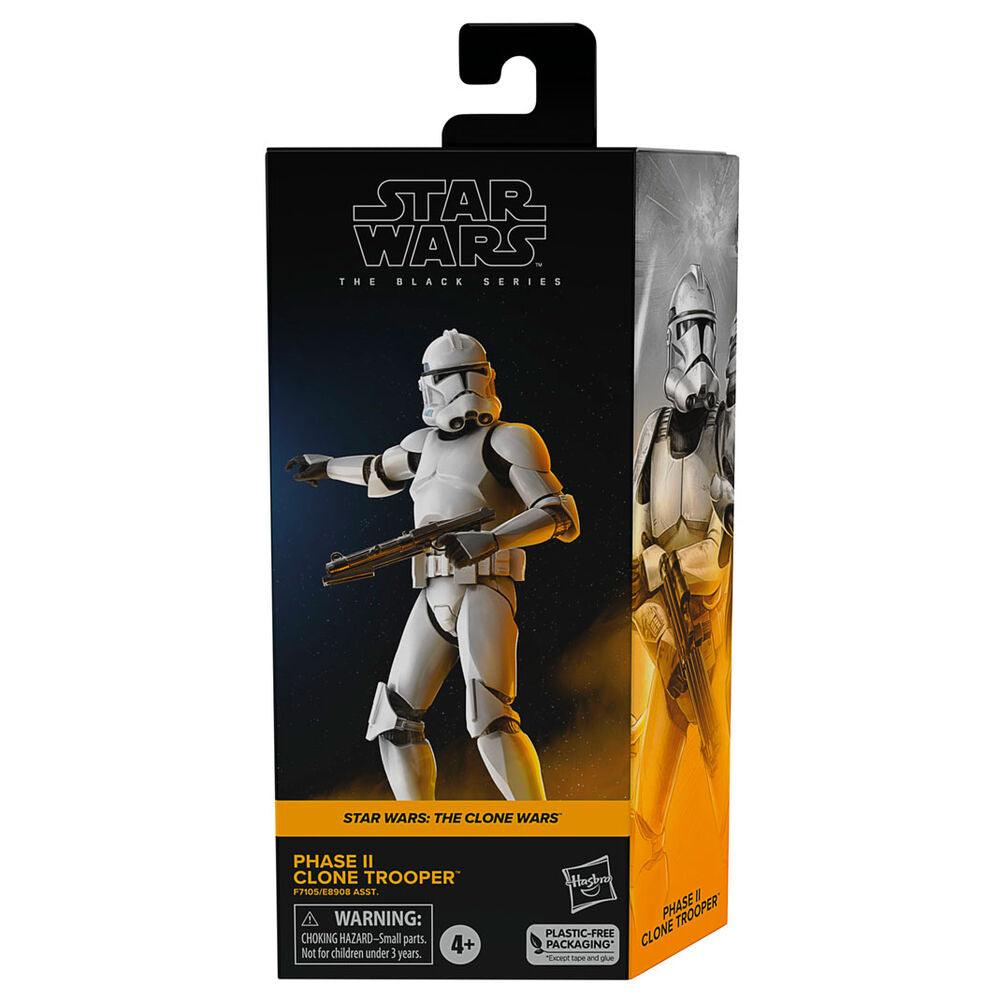 Star Wars: The Black Series 6" Phase II Clone Trooper (The Clone Wars) Action Figure - Hasbro - Ginga Toys