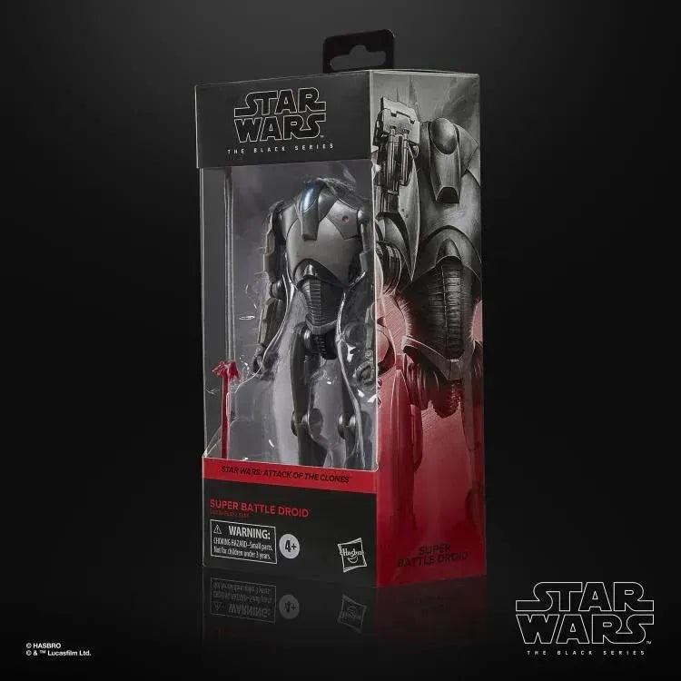 Star Wars: The Black Series 6" Super Battle Droid Figure (Attack of the Clones) - Ginga Toys