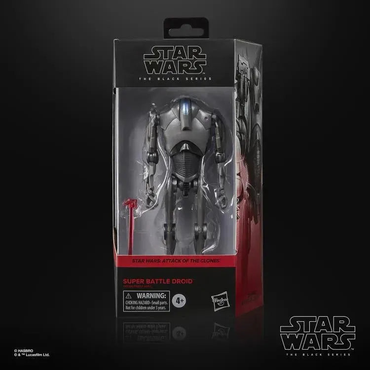 Star Wars: The Black Series 6" Super Battle Droid Figure (Attack of the Clones) - Ginga Toys