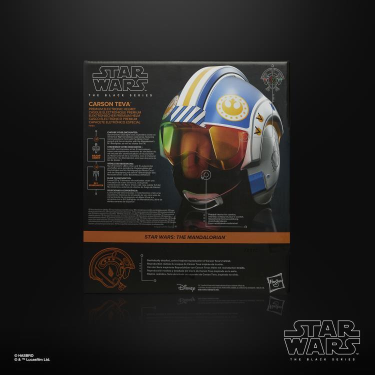 Star Wars: The Black Series Carson Teva 1:1 Scale Wearable Electronic Helmet Replica - Hasbro - Ginga Toys