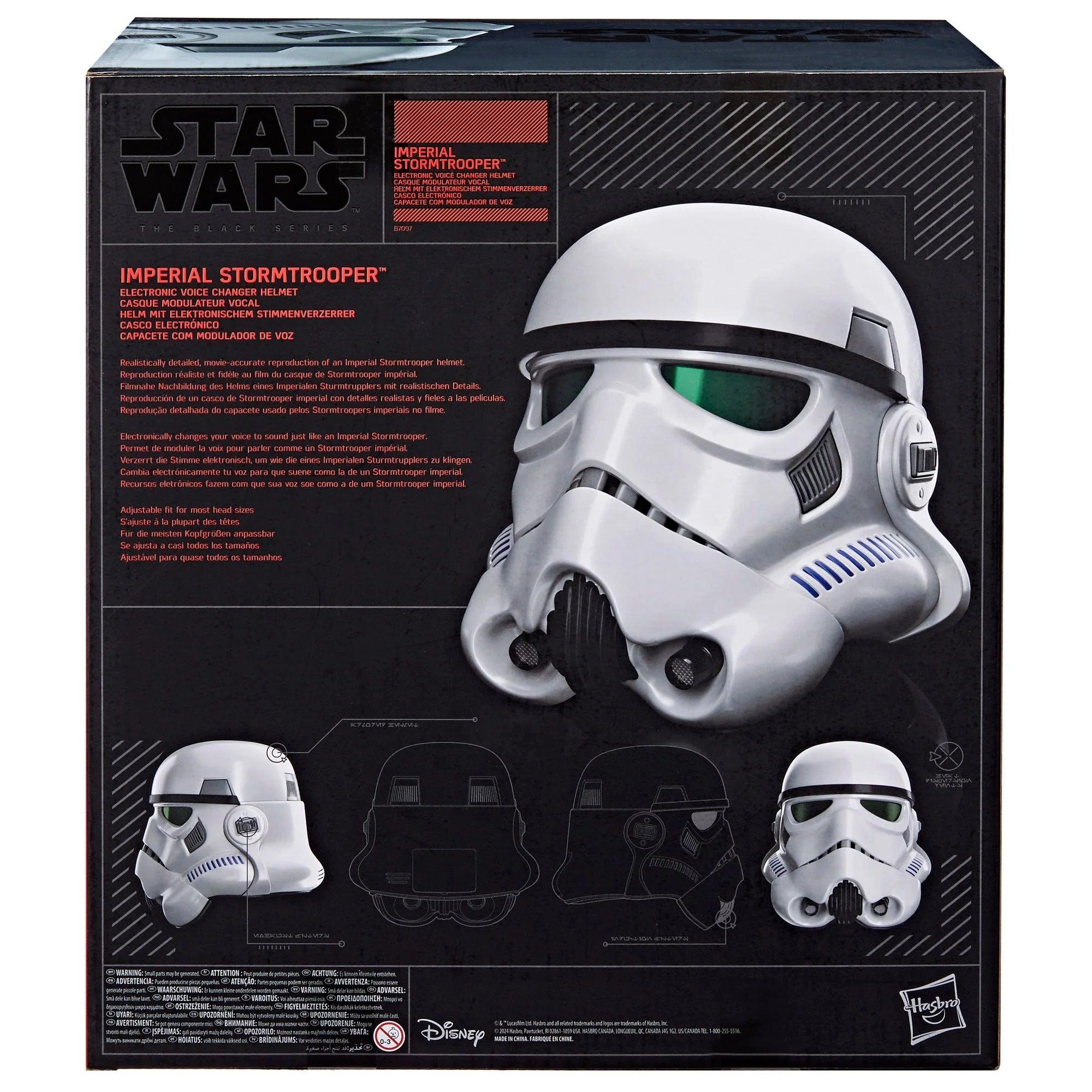 Star Wars The Black Series Rogue One: A Star Wars Story Imperial Stormtrooper Electronic Helmet - Ginga Toys