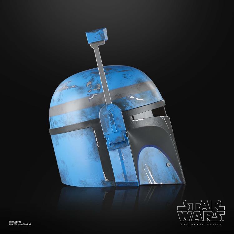 Star Wars The Black Series - The Mandalorian Axe Woves 1:1 Scale Wearable Electronic Helmet - Hasbro - Ginga Toys