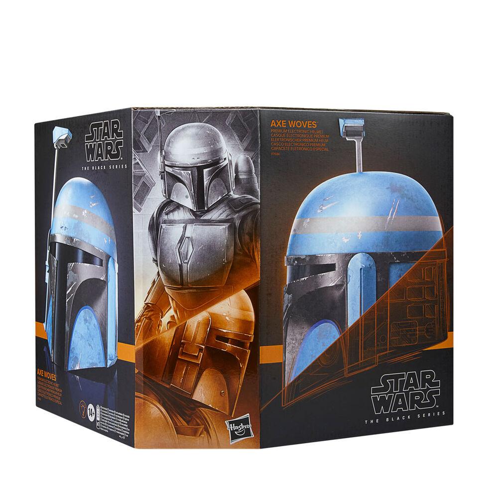 Star Wars The Black Series - The Mandalorian Axe Woves 1:1 Scale Wearable Electronic Helmet - Hasbro - Ginga Toys