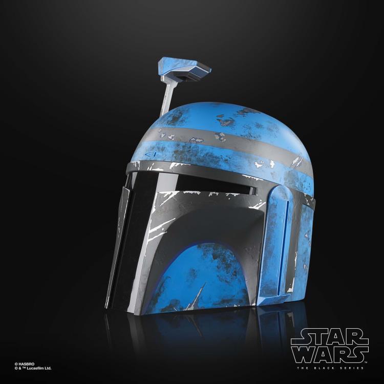 Star Wars The Black Series - The Mandalorian Axe Woves 1:1 Scale Wearable Electronic Helmet - Hasbro - Ginga Toys