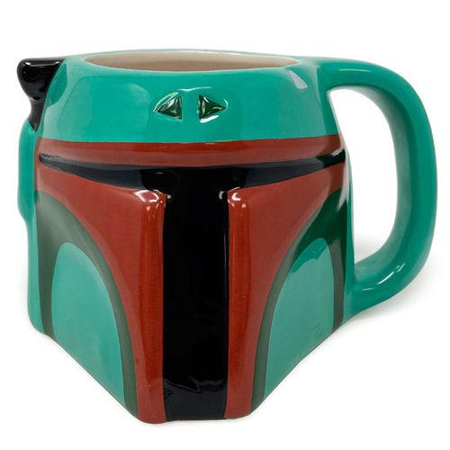 Star Wars The Mandalorian Boba Fett 3D Sculpted Mug 385ml - Pyramid International - Ginga Toys