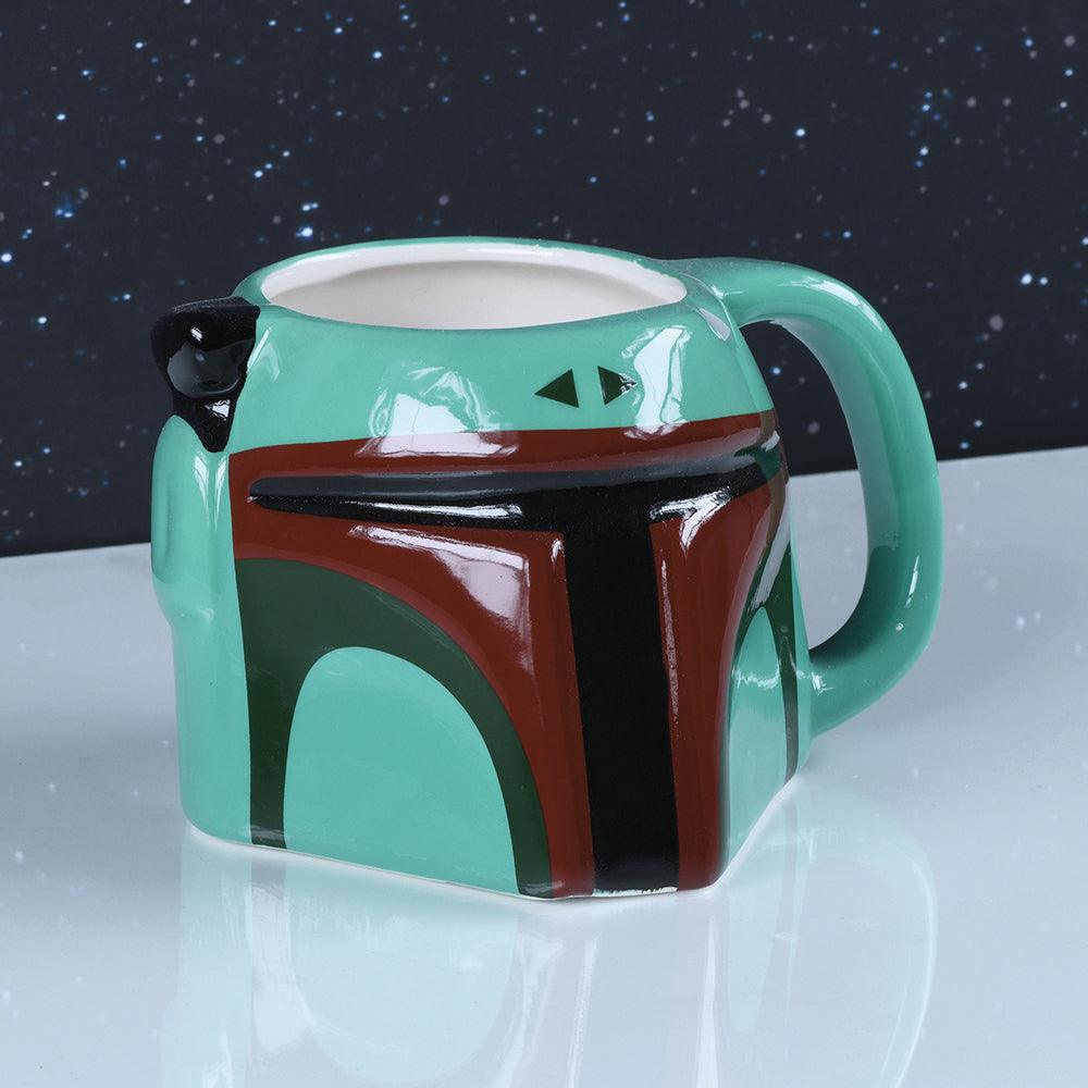 Star Wars The Mandalorian Boba Fett 3D Sculpted Mug 385ml - Pyramid International - Ginga Toys