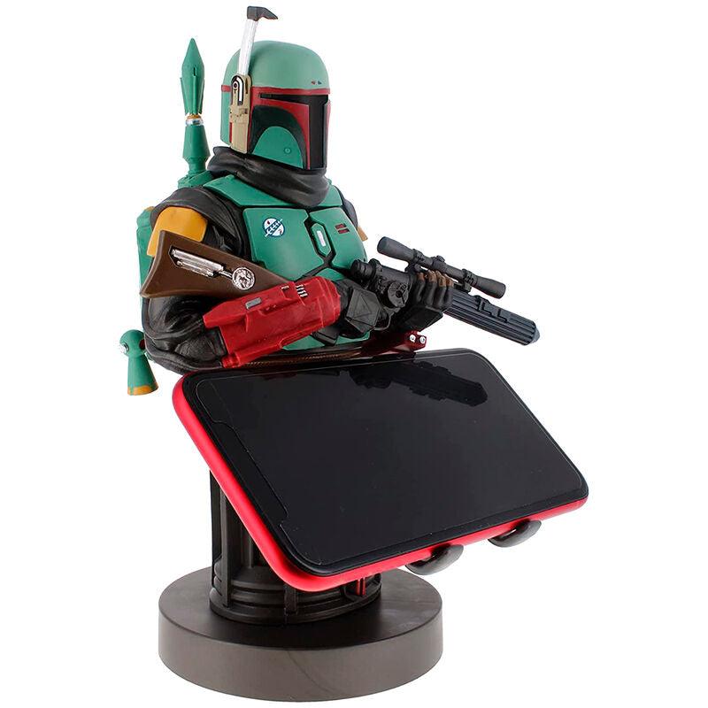 Star Wars The Mandalorian: Boba Fett Mandalorian Cable Guys R.E.S.T Collectable Figure Device Holder - Exquisite Gaming - Ginga Toys