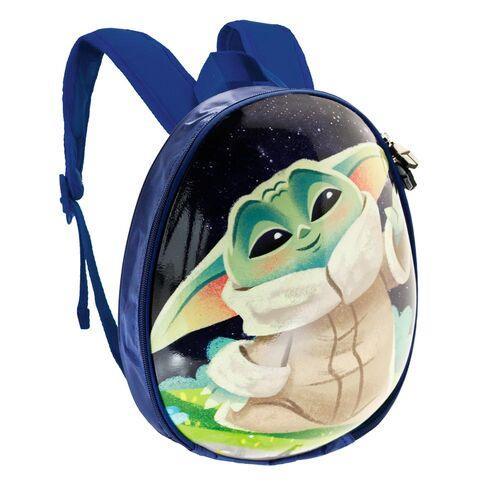 Star Wars The Mandalorian Greeting Zipper Kids School Eggy Mini backpack - Karactermania - Ginga Toys