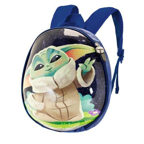 Star Wars The Mandalorian Greeting Zipper Kids School Eggy Mini backpack - Karactermania - Ginga Toys