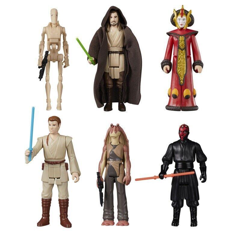 Star Wars The Retro Collection The Phantom Menace Set of 6 Figures Set - Ginga Toys