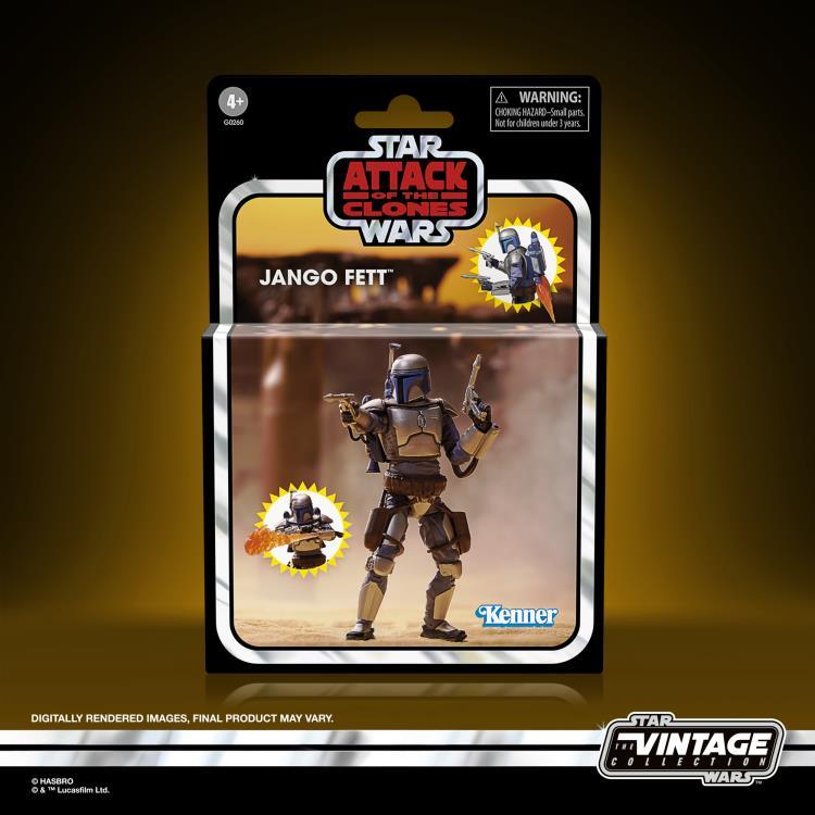 Star Wars: The Vintage Collection Jango Fett Figure (Attack of the Clones) - Ginga Toys