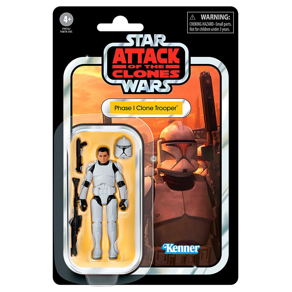 Star Wars: The Vintage Collection Phase I Clone Trooper Figure (Attack of the Clones) - Hasbro - Ginga Toys