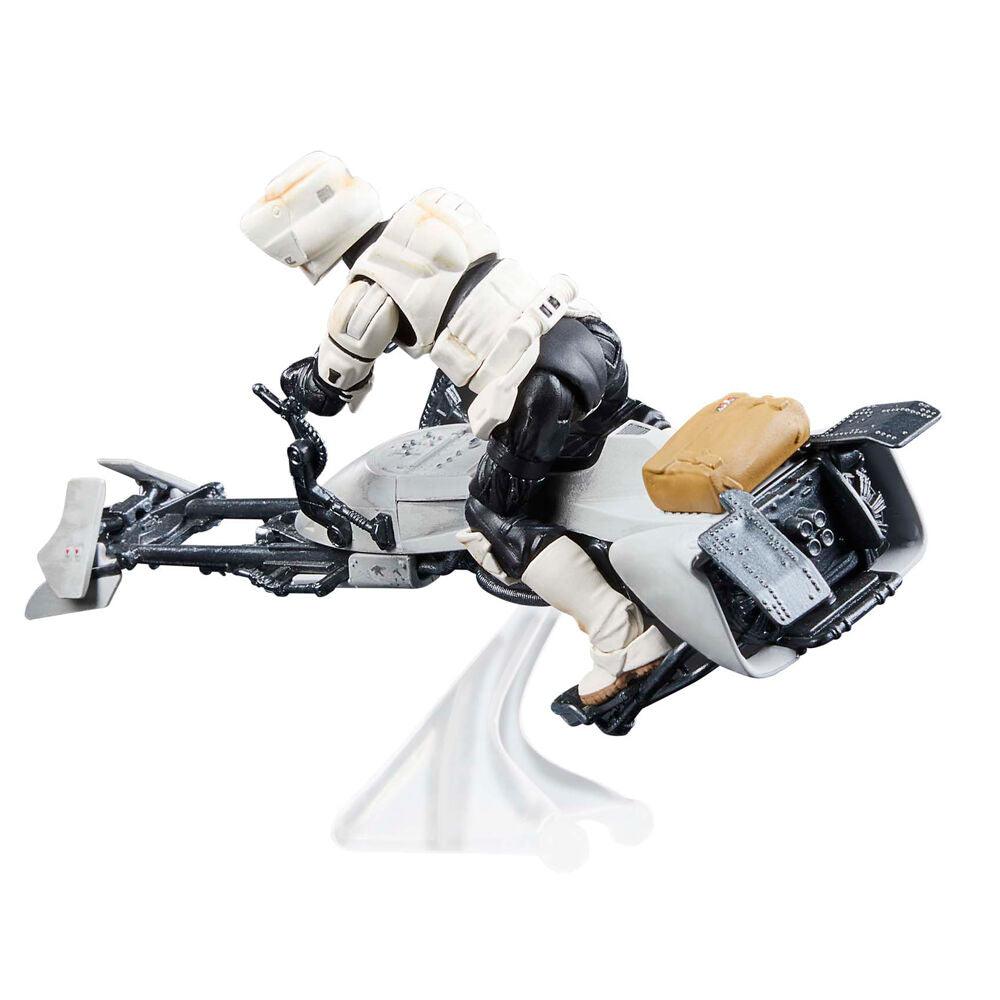 Star Wars: The Vintage Collection Speeder Bike with Scout Trooper & Grogu Action Figure - Hasbro - Ginga Toys