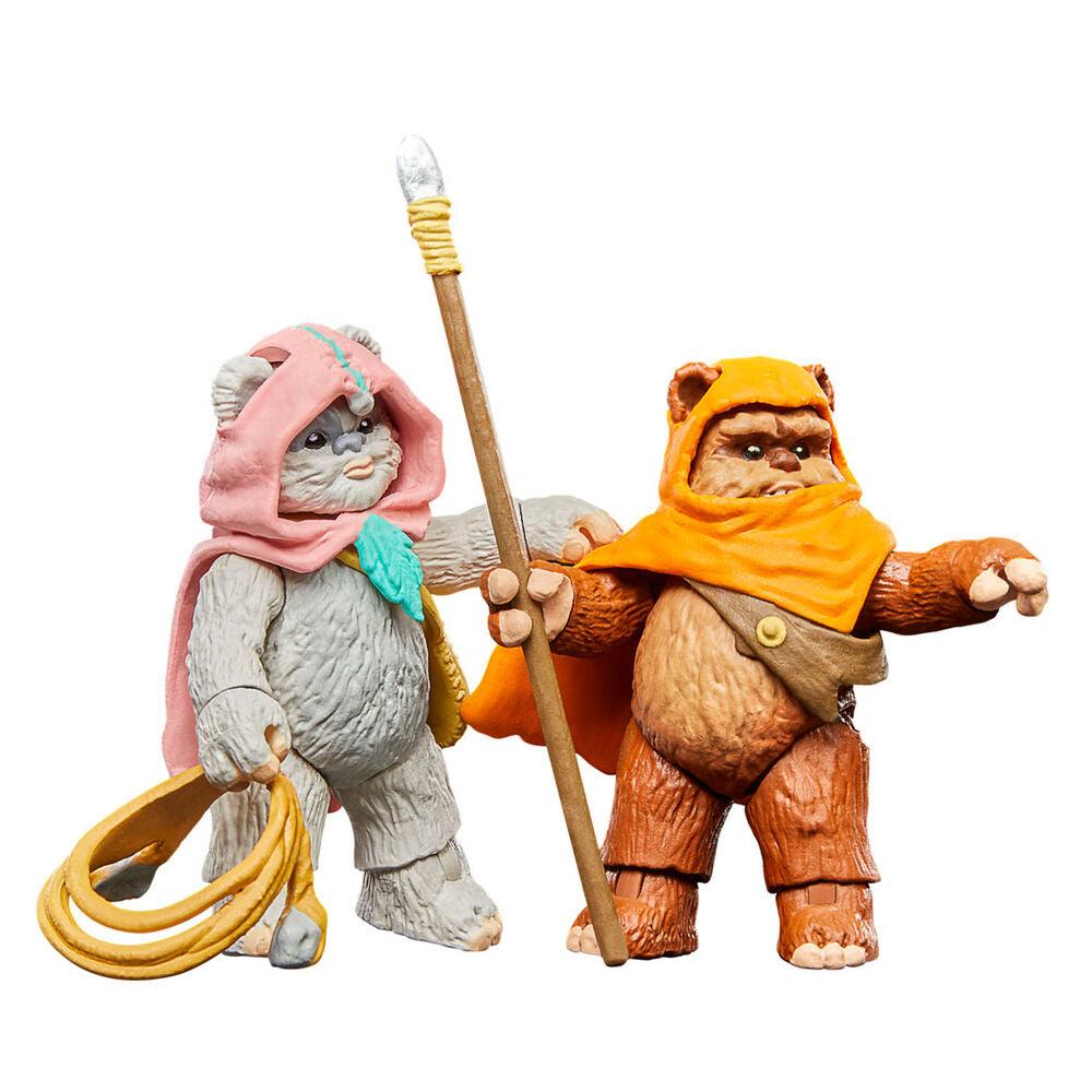 Star Wars: The Vintage Collection Wicket W. Warrick & Kneesaa 2-Pack Action Figures (Ewoks) - Hasbro - Ginga Toys