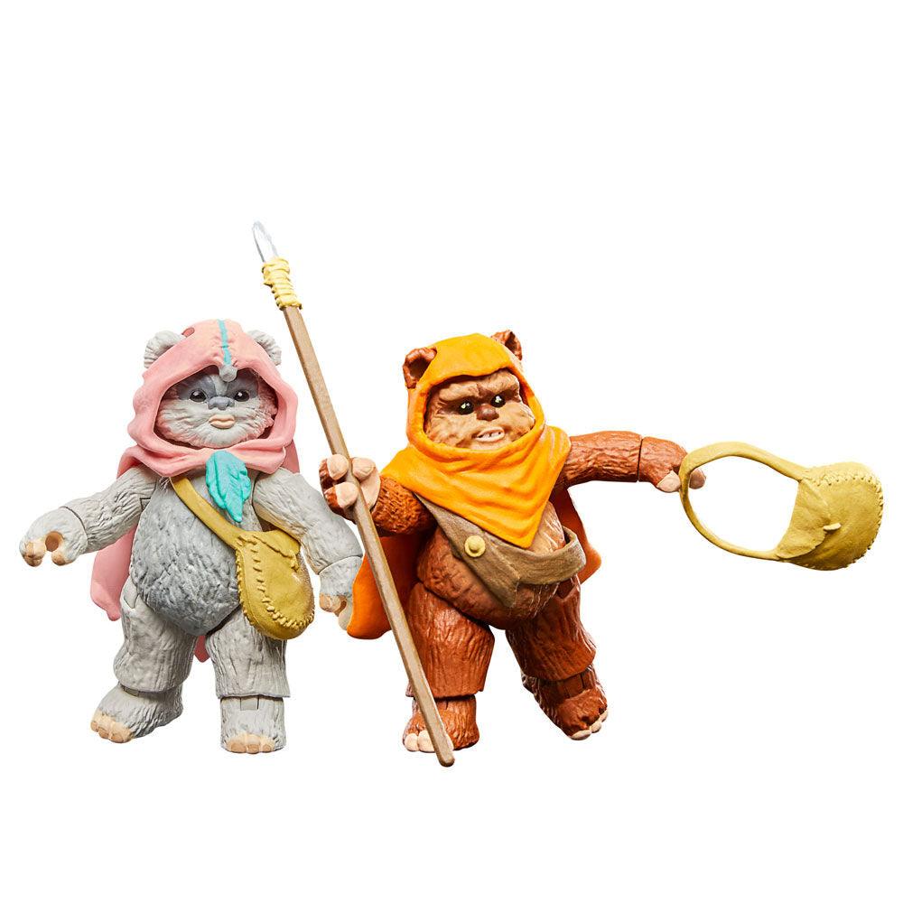 Star Wars: The Vintage Collection Wicket W. Warrick & Kneesaa 2-Pack Action Figures (Ewoks) - Hasbro - Ginga Toys