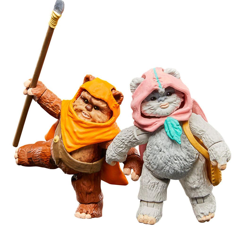 Star Wars: The Vintage Collection Wicket W. Warrick & Kneesaa 2-Pack Action Figures (Ewoks) - Hasbro - Ginga Toys