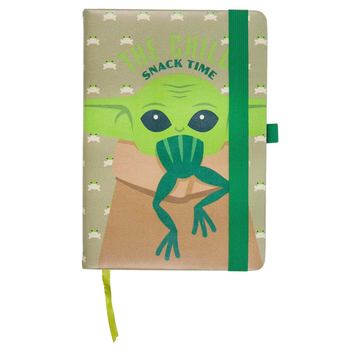 Stars Wars The Mandalorian Yoda The Child premium faux-leather A5 notebook - Cerda - Ginga Toys