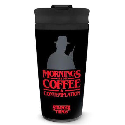 Stranger Things (Coffee and Contemplation) Stainless Steel Travel Mug 450ml - Pyramid International - Ginga Toys