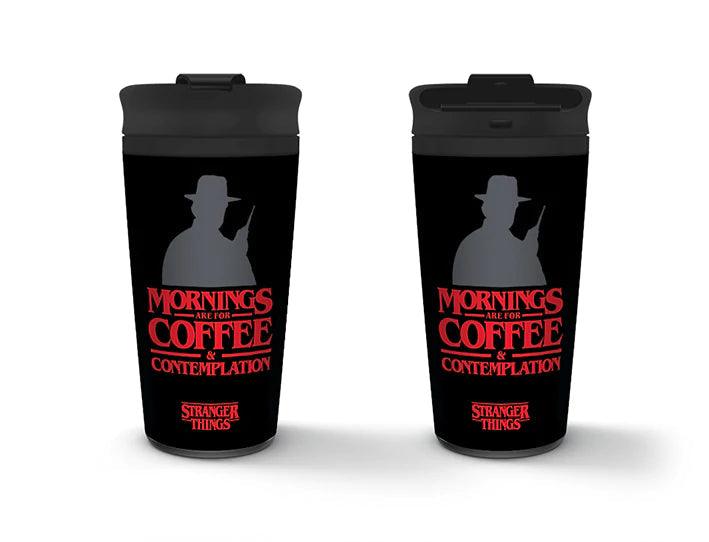 Stranger Things (Coffee and Contemplation) Stainless Steel Travel Mug 450ml - Pyramid International - Ginga Toys