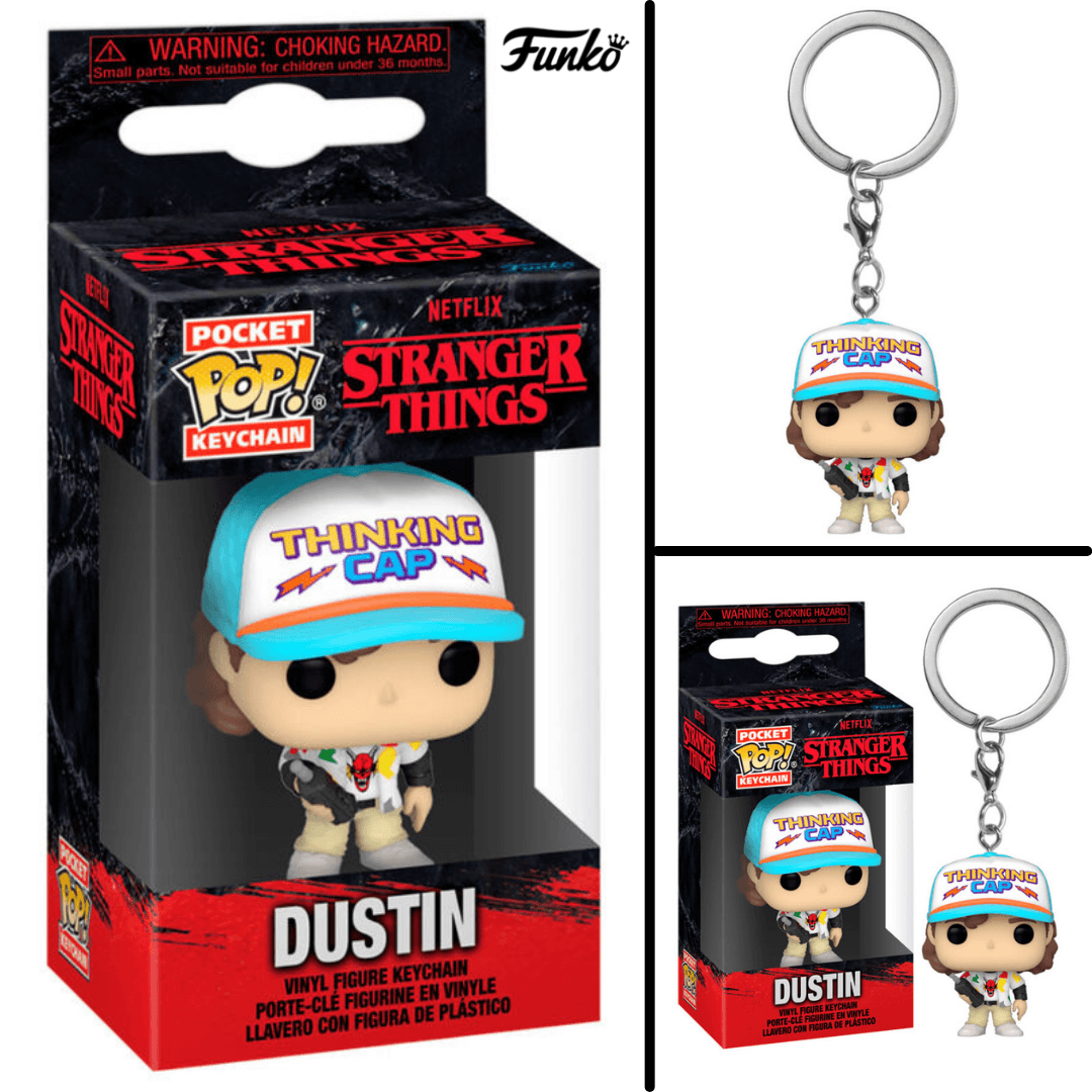 Stranger Things Dustin Henderson Funko Vinyl Pocket POP Keychain - Funko - Ginga Toys