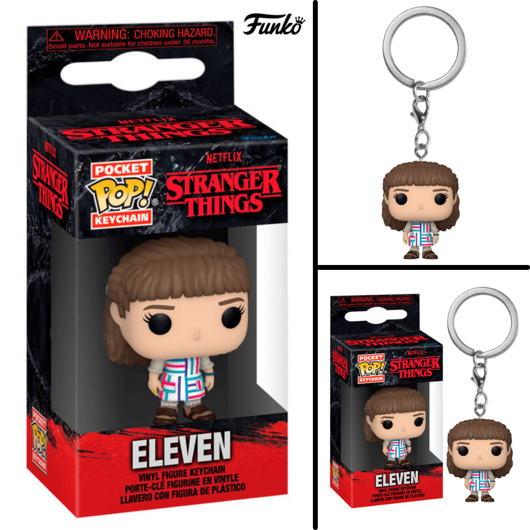 Stranger Things Eleven Funko Vinyl Pocket POP Keychain - Funko - Ginga Toys