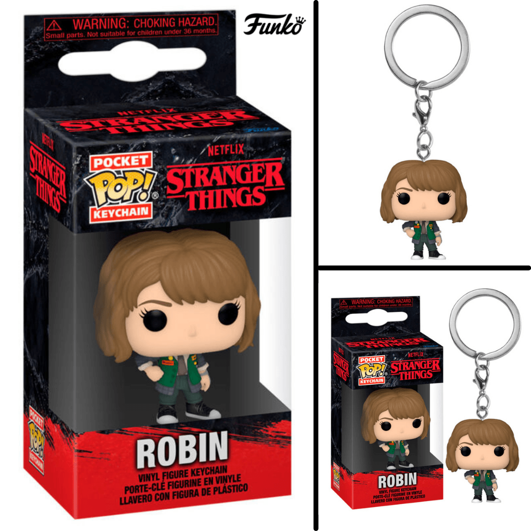 Stranger Things Robin Funko Vinyl Pocket POP Keychain - Funko - Ginga Toys