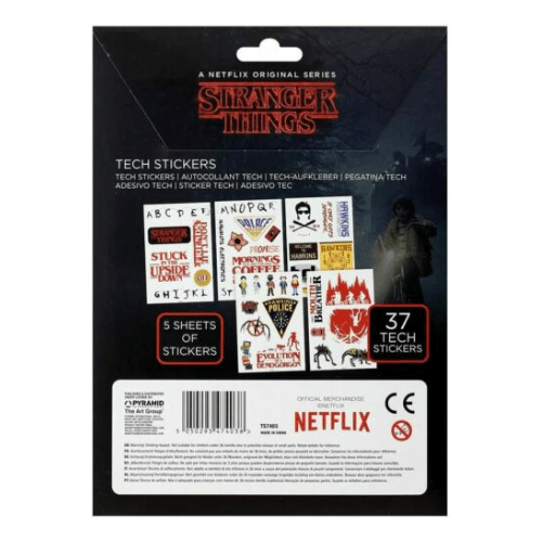 Stranger Things (The Upside Down) Tech Sticker Pack (37) - Pyramid International - Ginga Toys