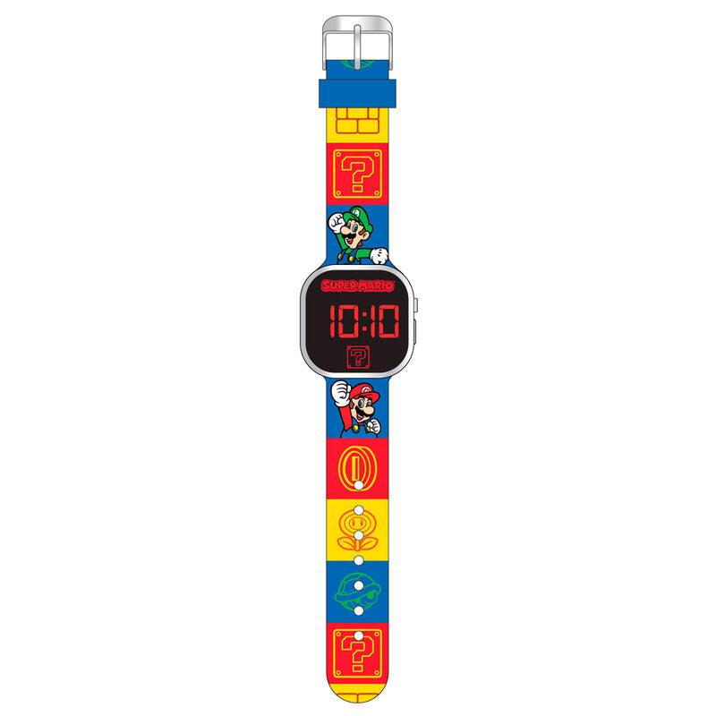 Super Mario Bros. Children Kids Led Digital Watch - Kids Licensing - Ginga Toys