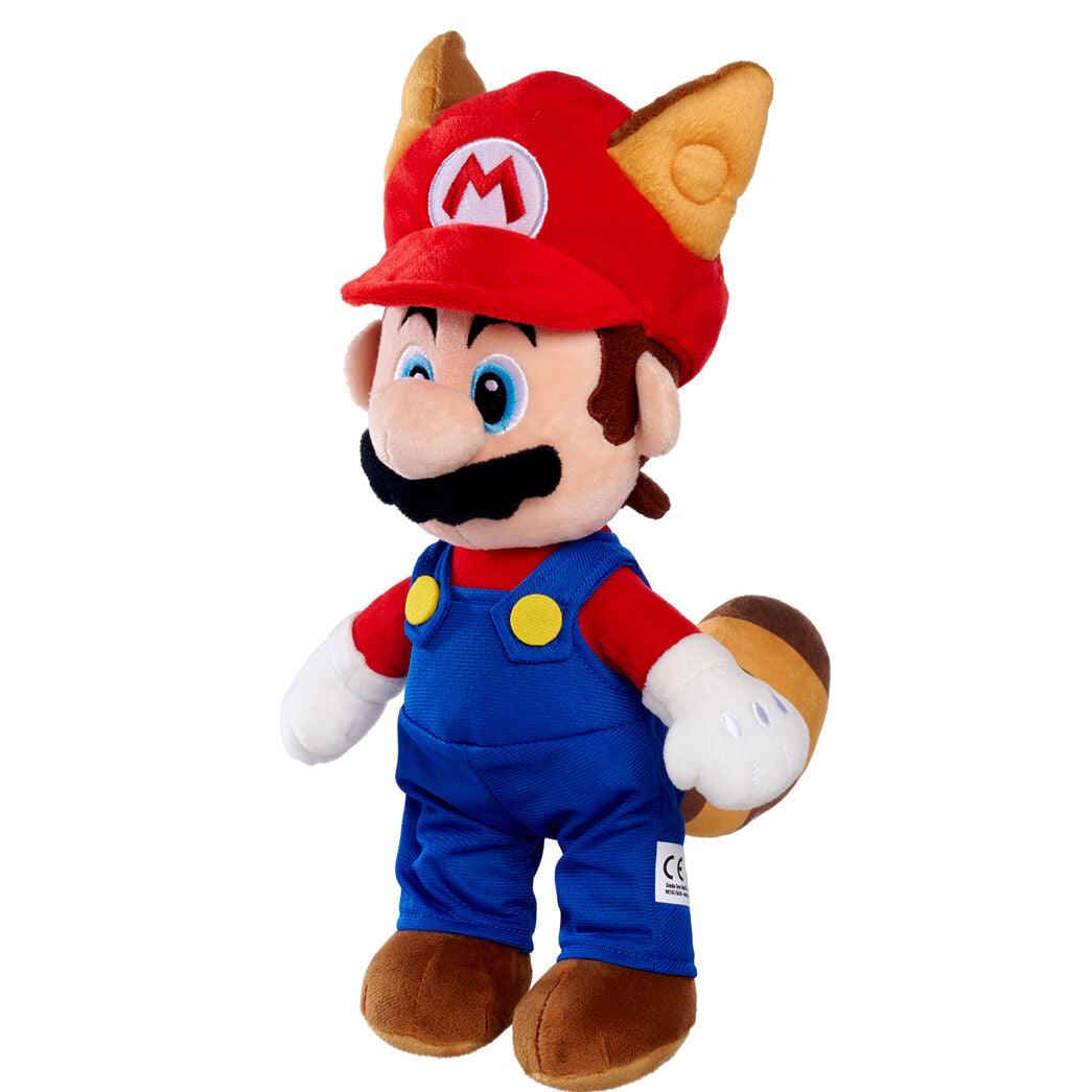 Super Mario Bros Mario raccoon plush toy 30cm - Ginga Toys