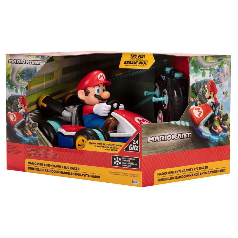 Super Mario Bros Mariokart 8" Mario Mini R/C Anti-Gravity Racer Car Toy - Ginga Toys