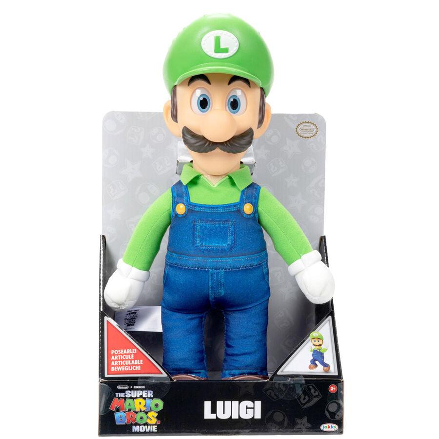 Super Mario Bros The Movie - Luigi Soft plush toy 30cm - Jakks Pacific - Ginga Toys