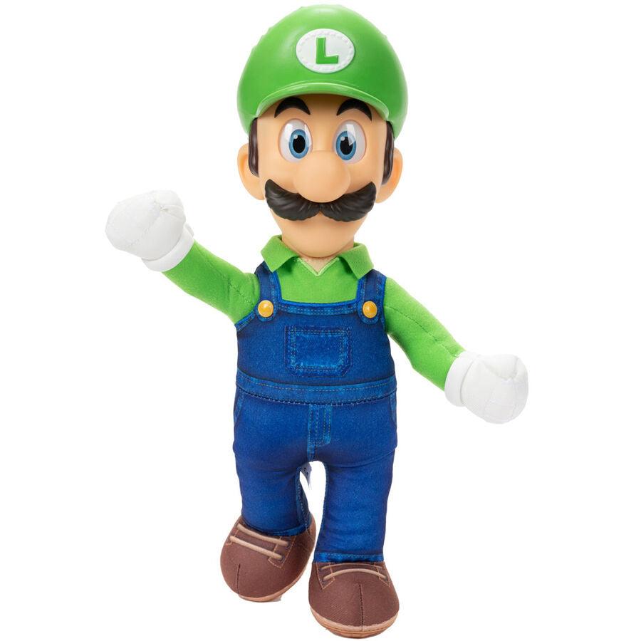 Super Mario Bros The Movie - Luigi Soft plush toy 30cm - Jakks Pacific - Ginga Toys