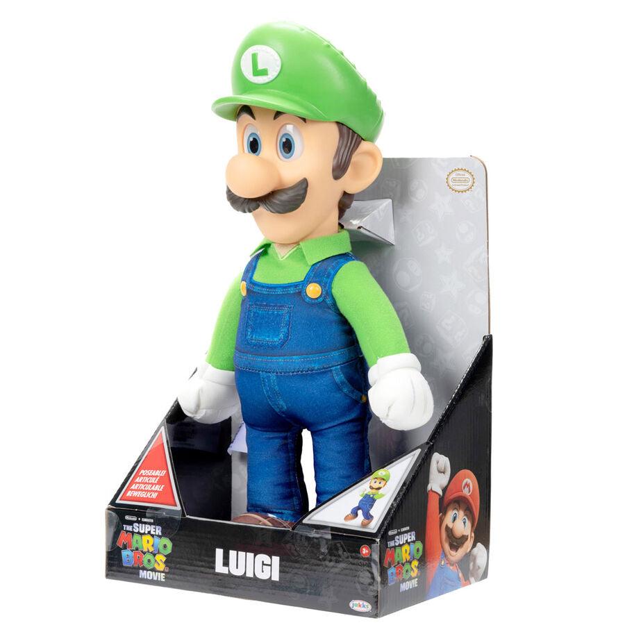 Super Mario Bros The Movie - Luigi Soft plush toy 30cm - Jakks Pacific - Ginga Toys