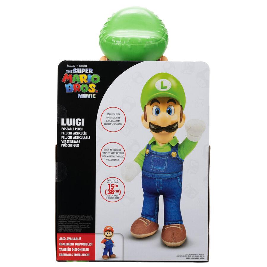 Super Mario Bros The Movie - Luigi Soft plush toy 30cm - Jakks Pacific - Ginga Toys